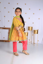 Load image into Gallery viewer, Sunehri Phool Suit Set For Girls In Mul Cotton - CuddlesClothing
