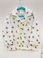 Load image into Gallery viewer, Superhero Print Multicolor Cotton Nightsuit for Boys - CuddlesClothing