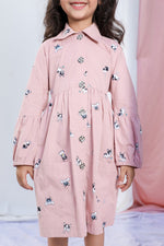 Load image into Gallery viewer, The "Pup-arazzi" Shirt Dress For Girls - CuddlesClothing