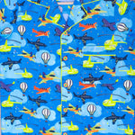 Load image into Gallery viewer, Blue Aviation Print Cotton Nightsuit for Boys - CuddlesClothing