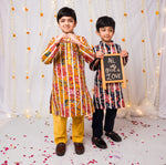 Load image into Gallery viewer, Boys Floral Gota Patti Kurta Set ( 3 Colors ) - CuddlesClothing
