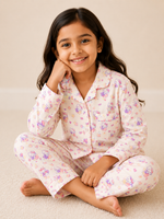 Load image into Gallery viewer, Hello Kitty Cotton Poplin Kids Nightsuit Set
