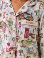 Load image into Gallery viewer, London Adventure Cotton Poplin Kids Nightsuit Set