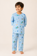 Load image into Gallery viewer, Ocean Explorer Muslin Nightsuit