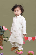 Load image into Gallery viewer, Little Deer Cotton Silk Kurta Pajama Set