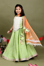 Load image into Gallery viewer, Gulnaar Pista Lehenga Set