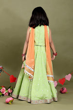 Load image into Gallery viewer, Gulnaar Pista Lehenga Set