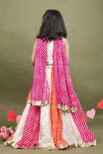 Load image into Gallery viewer, Ghoomar Leheriya Chanderi Lehenga Set