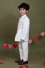Load image into Gallery viewer, Gulzaar Ivory Embroidered Jodhpuri Set