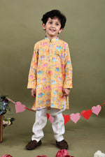 Load image into Gallery viewer, Gajraj Elephant Print Muslin Kurta Pajama Set