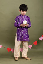 Load image into Gallery viewer, Jamuni Bandhani Modal Satin Kurta Pajama Set