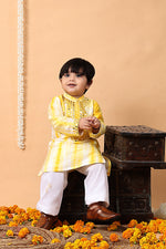 Load image into Gallery viewer, Sunbeam Mirror Work Cotton Silk Kurta Pajama Set