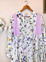 Load image into Gallery viewer, Lavender Linen Midi Dress for Effortless Summer Style - CuddlesClothing
