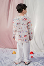 Load image into Gallery viewer, "Let’s Travel To London" Kids Nightsuit - CuddlesClothing