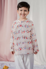 Load image into Gallery viewer, "Let’s Travel To London" Kids Nightsuit - CuddlesClothing