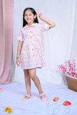 Load image into Gallery viewer, Girls Pink Flamingo Cotton Summer Dress - CuddlesClothing