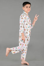 Load image into Gallery viewer, Zoom Tring Zap Nightsuit For Kids - CuddlesClothing
