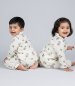 Load image into Gallery viewer, Mickey Print Cotton Muslin Kids Nightsuit - CuddlesClothing
