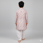 Load image into Gallery viewer, Stylish Modal Satin Printed Kurta Pajama Set for Boys - CuddlesClothing