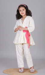 Load image into Gallery viewer, Girls Heart Print Corduroy Co-ord Set - CuddlesClothing