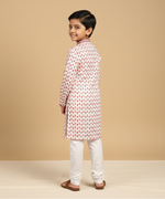 Load image into Gallery viewer, Handcrafted Block Print Cotton Kurta Pajama with Thread Embroidery - CuddlesClothing