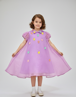 Load image into Gallery viewer, Lavender Dreams Organza Party Dress - CuddlesClothing