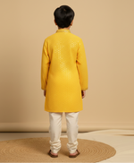 Load image into Gallery viewer, Cotton Rayon Kurta Pajama Set with Sequin Detailing for Boys - CuddlesClothing