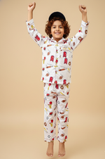 Load image into Gallery viewer, Boys Sports Print Cotton Nightsuit - CuddlesClothing