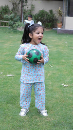 Load image into Gallery viewer, Cupcake Print Muslin Nightsuit - CuddlesClothing