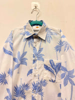 Load image into Gallery viewer, Boys' Blue Palm Tree Print Cotton Shirt - CuddlesClothing