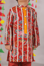 Load image into Gallery viewer, Boys Floral Gota Patti Kurta Set ( 3 Colors ) - CuddlesClothing