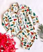 Load image into Gallery viewer, Kids Christmas Tree Flannel PJs - CuddlesClothing
