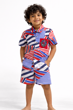 Load image into Gallery viewer, Boys Cotton Co-ord Set with Spiderman Embroidered Pocket - CuddlesClothing