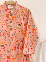 Load image into Gallery viewer, Woodland Print Kurta Pajama Set for Boys - Stylish and Comfortable Attire - CuddlesClothing