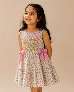 Load image into Gallery viewer, Butterfly Garden Embroidered Muslin Dress