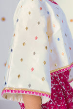 Load image into Gallery viewer, Kids' Off White & Pink Floral Co-ord Set - CuddlesClothing
