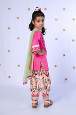 Load image into Gallery viewer, Gulabi Phool Patiala Set - CuddlesClothing