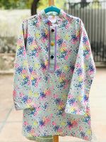 Load image into Gallery viewer, Vibrant Polka Splash Cotton Kurta Set for Boys - CuddlesClothing