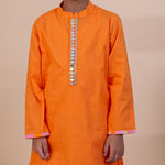 Load image into Gallery viewer, NoorRaaj Set – Mirror Work Cotton Kurta Pajama - CuddlesClothing