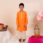 Load image into Gallery viewer, NoorRaaj Set – Mirror Work Cotton Kurta Pajama - CuddlesClothing