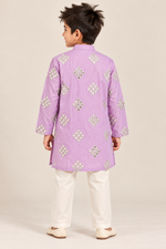 Load image into Gallery viewer, Aariv Mirror Work Mul Cotton Kurta Set