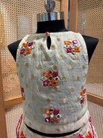 Load image into Gallery viewer, Ghoomar Leheriya Chanderi Lehenga Set