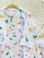 Load image into Gallery viewer, Dino Sports Club Muslin Nightsuit
