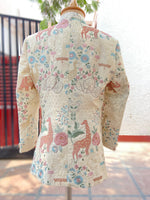 Load image into Gallery viewer, Ivory Silk Jodhpuri Set with Hand-Embroidered Animal & Floral Motifs - CuddlesClothing