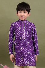 Load image into Gallery viewer, Jamuni Bandhani Modal Satin Kurta Pajama Set