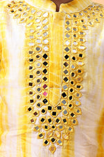 Load image into Gallery viewer, Sunbeam Mirror Work Cotton Silk Kurta Pajama Set