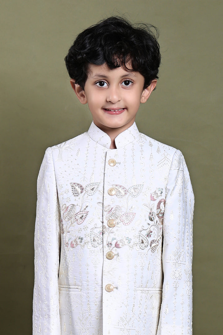 Gulzaar Ivory Embroidered Jodhpuri Set