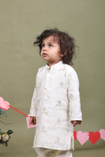 Load image into Gallery viewer, Little Deer Cotton Silk Kurta Pajama Set