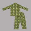 Green Jet Dreams PJ Set For Kids