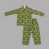 Green Jet Dreams PJ Set For Kids